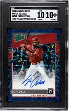 2020 Donruss Optic Jo Adell TEAL VELOCITY PRIZM /35 SGC 10 w/10 AUTO RC