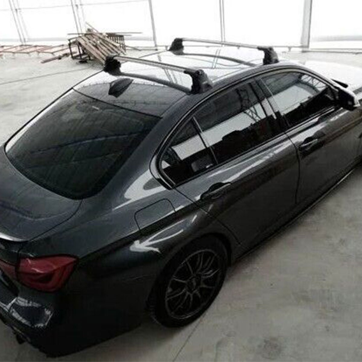 Roof Rack Cross Bars Silver Fix points BMW 4SERIES F32 COUPE 20142019