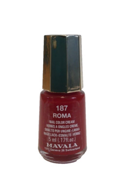 MAVALA 5 ml Mini Color Nagellack Cream Roma 187 klassisches elegantes Rot