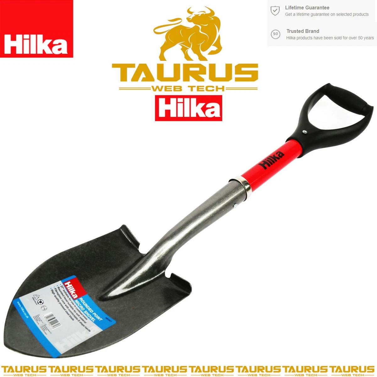 Shovel Handle Bully Tools 82510 Round Point Shovel - 14-Gauge