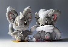 Pokemon Center Pokemon Fit Minccino  Cinccino Stuffed Toy Plush Japan Set of 2