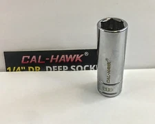 Cal- Hawk Deep Socket  12 mm x 1/4" Dr   6Pt  Free USA Ship