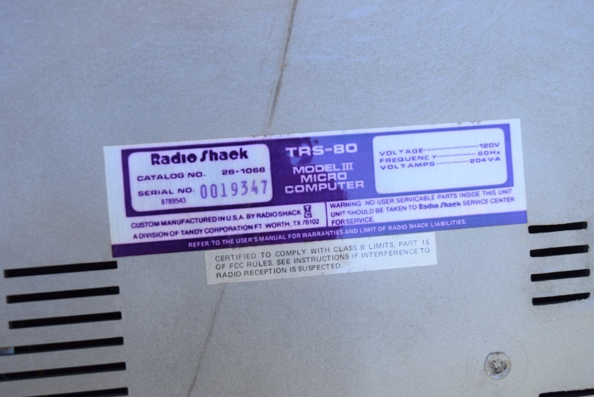 Tandy RadioShack TRS-80 Model 3 III Manuals 26-1066 Daisy Wheel