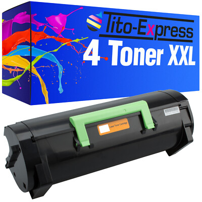 Laser Toner Patrone 4x PlatinumSerie für Lexmark MS310 MS 310 D MS 310 DN MS 315