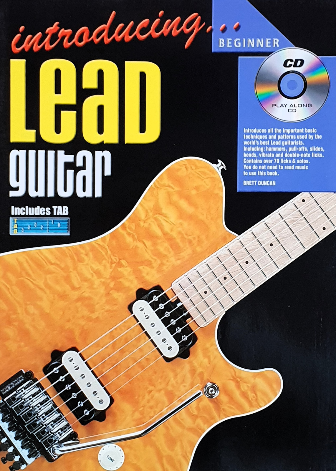 Learn How To Play Electric - Lead Guitar for Beginners  - Music Book & CD~G8.
