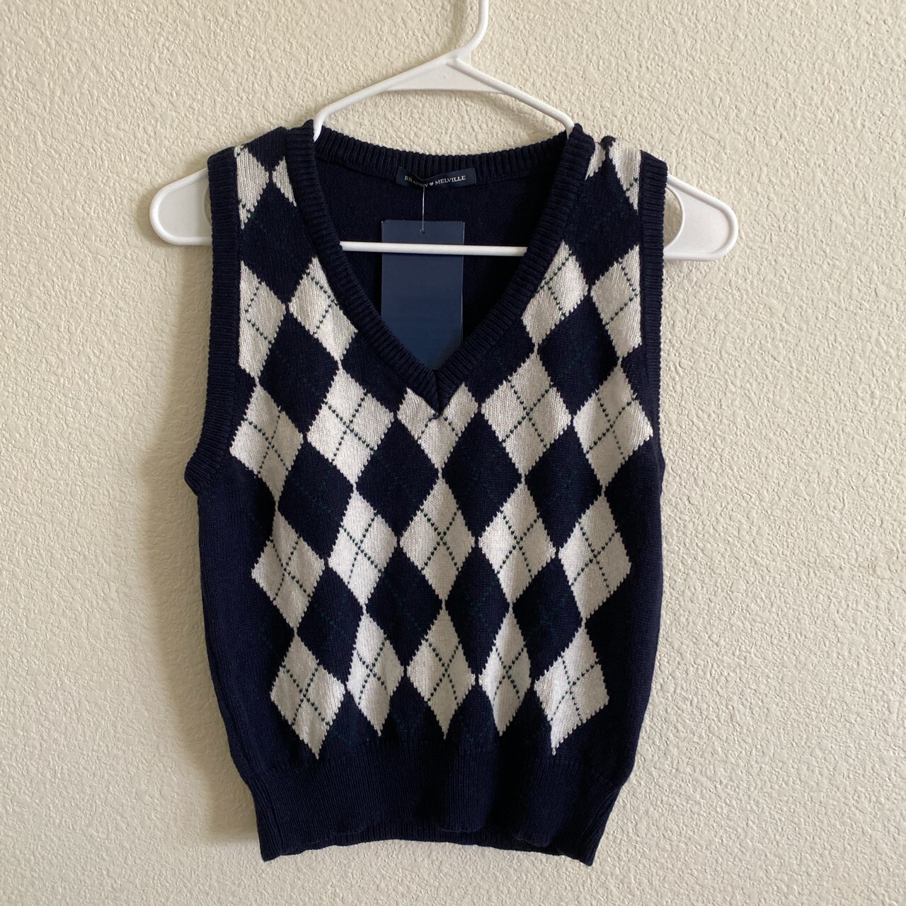 brandy melville navy blue/white/green 