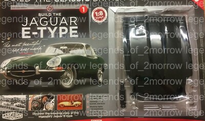 DEAGOSTINI BUILD YOUR OWN JAGUAR E-TYPE - PARTS AND MAGAZINES