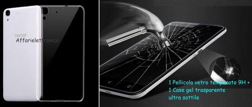 Funda Para HUAWEI Y6 II Y62 (5.5) CAM-L21 Cubierta GEL TPU + VIDRIO TEMPLADO 9H