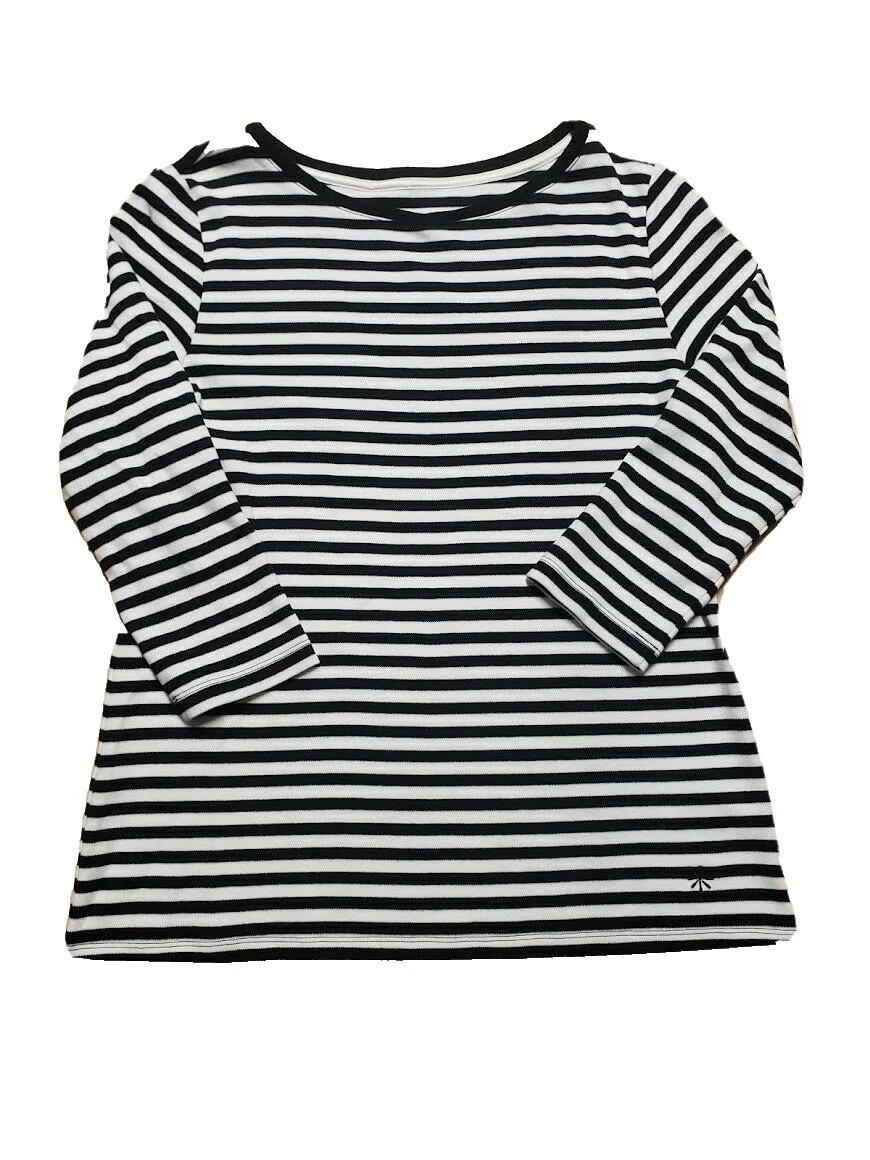 Rayas de algodón de mujer Isaac Mizrahi Tops para mujer