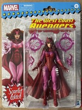 Marvel Legends SCARLET WITCH retro Action Figure with VISION & SW COMIC BOOK  1