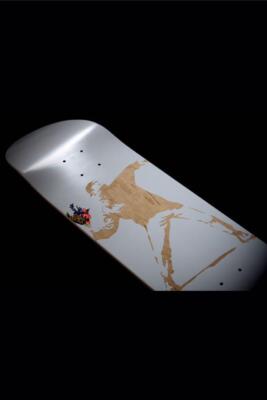 Sync. Banksy Flower Bomber Skateboard Deck H82cm x W20.5cm Japan