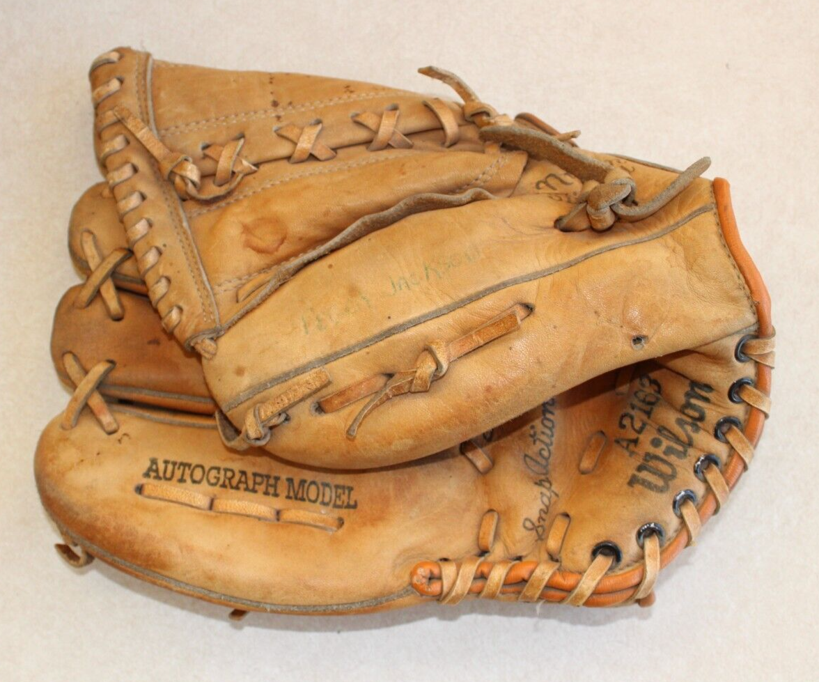 Gant De Baseball Vintage Wilson A2163 Jim "Catfish" Hunter - LHT - Taille 8 - Années 70