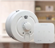 DETA Combined Optical Smoke & Heat Alarm Mains with 10yr Lithium Battery Back Up