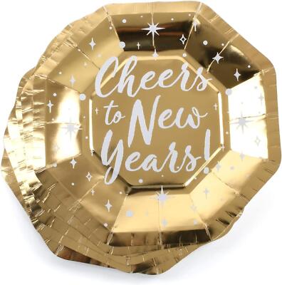 SILVESTER PARTYTELLER DEKOR GOLDFOLIE BUFFETTELLER SILVESTER 2024 KONVOLUT