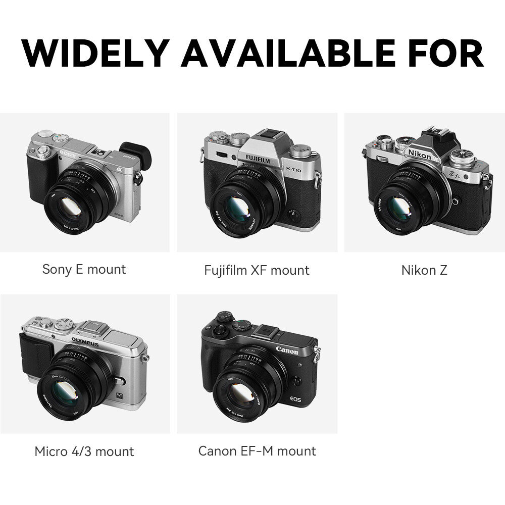 Sony Camera Lente 7artisans 35mm Ii Aps-c Para Fujifilm Fx