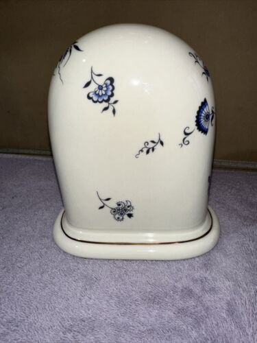 JONAL QUARTZ MANTLE CLOCK Delft Blauw BLUE Color FLORAL DESIGN For Parts - Picture 3 of 7