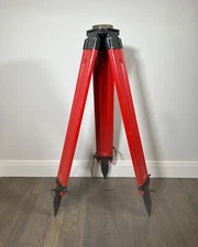  Tripod K+E Vintage ~ Wood Legs ~ Transit Stand - Lamp Base ~ Surveying Tripod