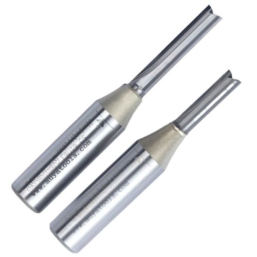 Carbide 2 Flute End Mill Silver CNC Router Bit Straight End Mill Woodworking - Picture 4 of 17