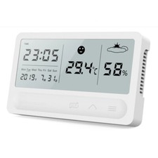 D84C Termohigrómetro Digital Calendario Para Temperatura + Humedad Clima Interior