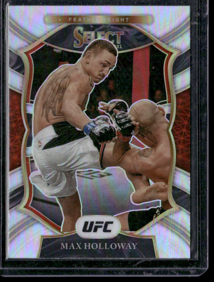 2021 Panini Select UFC #97 Max Holloway Silver Prizms