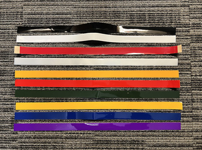 1.00  Full Size Football Helmet Stripe Decal, You Pick 1 Stripe Of Your Choice 