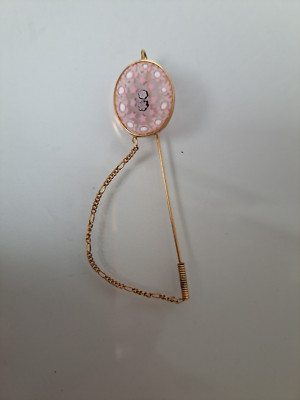Noble Brooch, 800 Silver Plated with Murano Glass, Millefiori