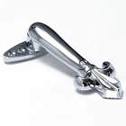 Pair of Chrome Quality Stair Clips - Victorian Style - Sprung Hinge