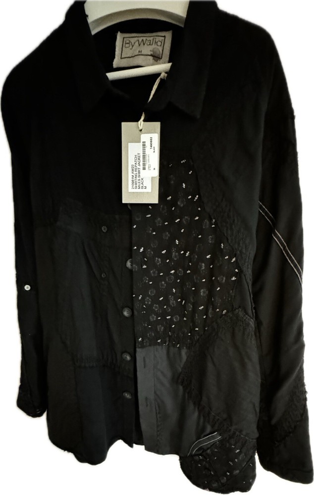 BY WALID MILES Patchwork Vintage Cotton Overshirt Jacket NWT