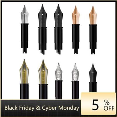 HongDian Fountain Pen Nib Converter Pen Replacement Nib 0.4mm 0.5mm 0.7mm EF/F/M