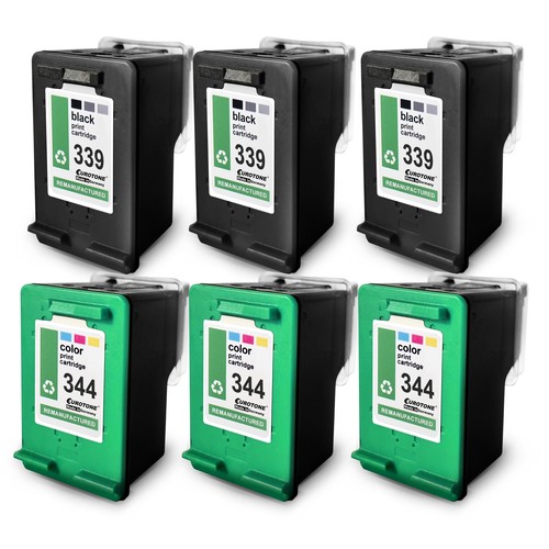 3x Müller Printware Cartucce Compatibili Per HP – Sostituisce 337+343 (1 Colore 18ml + 2 Neri 16ml) – Made In Germany