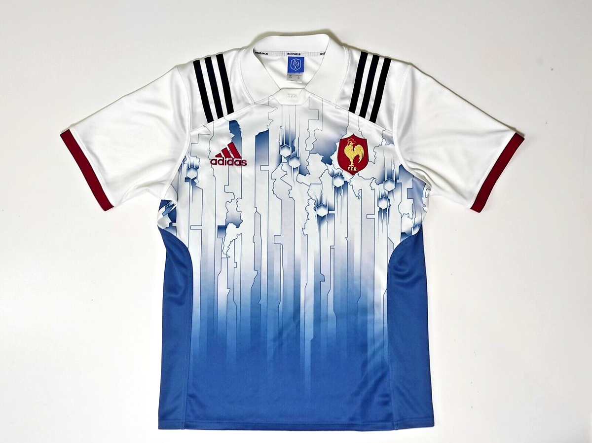 FFR FRANCE RUGBY 2016-17 HOME SHIRT ADIDAS AZ4444 JERSEY SIZE XL