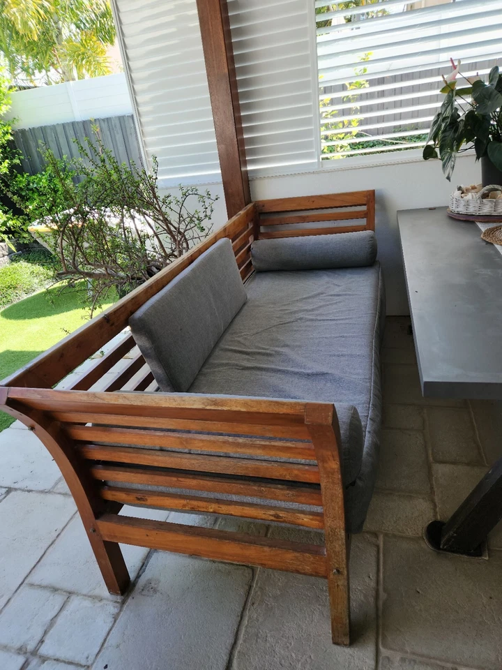 Balinese Timber Day Bed Modern Style - image 2 of 4