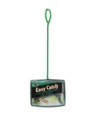 Blue Ribbon Pet Easy Catch Coarse Nylon Aquarium Net with Extra Long Handle 8''W