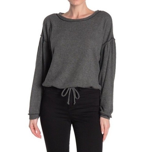 Neu mit Etikett Socialite Waffelmusterpullover vorne zum Binden Taille L - Bild 1 von 5