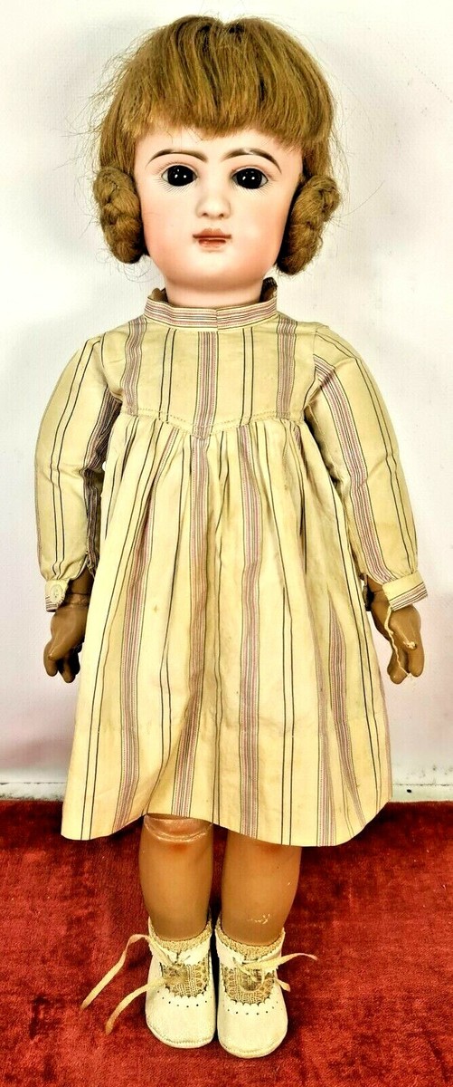 Poupée Ancienne Bébé Jumeau E 4 D 32 Cm – Tête Bisque, Vêtements D’époque