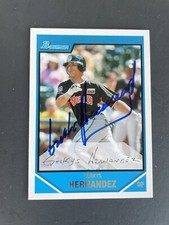GORKYS HERNANDEZ RC SIGNED AUTOGRAPH 2007 BOWMAN DRAFT PICK & PROSPECT #BDPP102