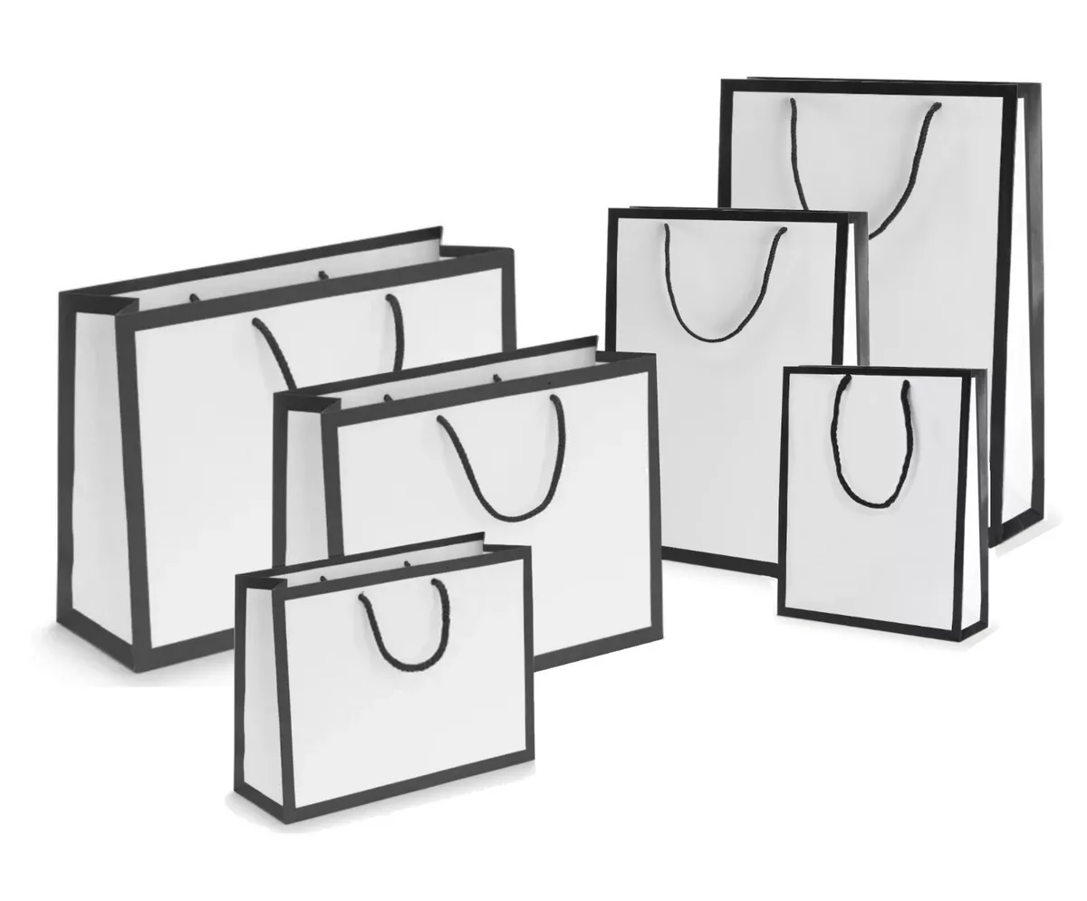 Black and online white designer bag