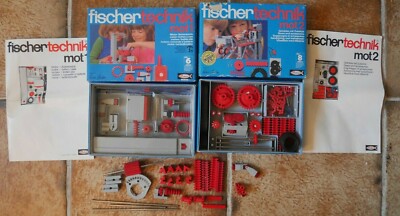 Absolute Top Condition: Fischertechnik Set MOT1 + MOT-2 + Partly MOT 3 + Extras!