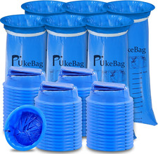 Bolsas desechables para v mito, 60 unidades, resistentes a fugas, para viaje