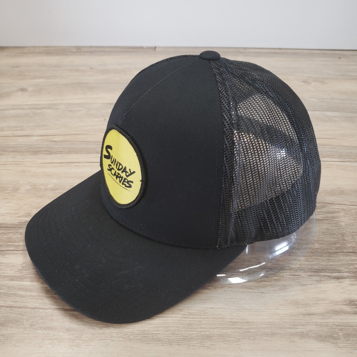 Sunday Scaries Stitched Patch Trucker Mesh Snapback Hat Cap Unisex Sunday Scaries Trucker Hat at Amazon Men main image 3