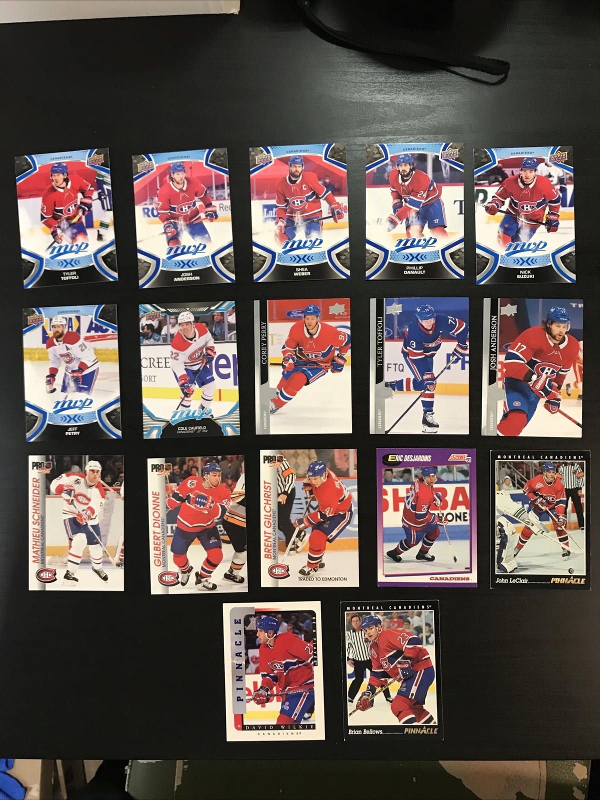 17 CARD MONTREAL CANADIENS NHL HOCKEY LOT VG