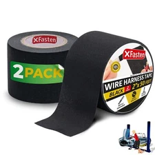 Wire Harness Tape 2 Inch X 50 Feet 2pack Heat Resistant Wire Loom Tape Fabric 