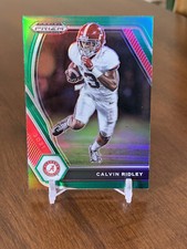 2021 Panini Prizm Draft Picks Calvin Ridley #45 Green Parallel Alabama Mint