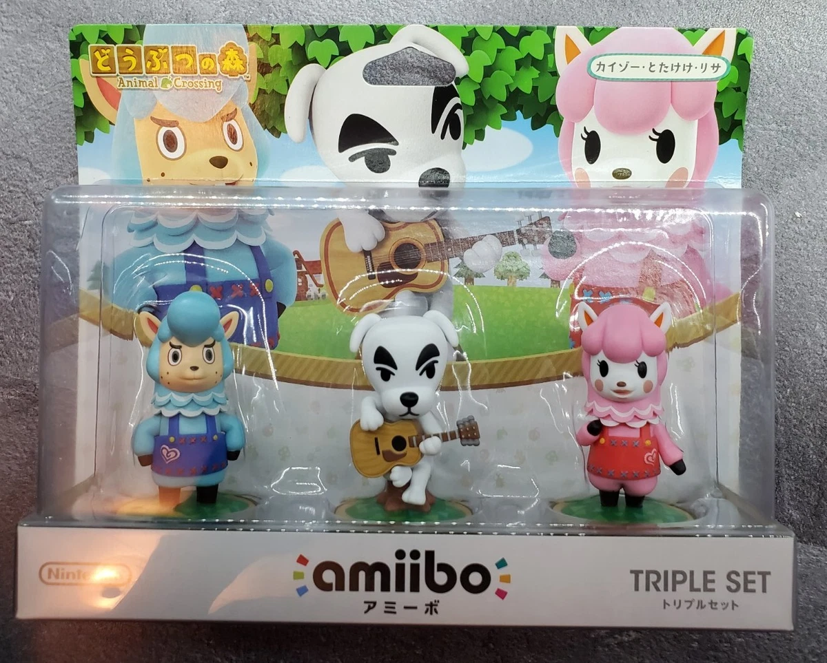 Nintendo Amiibo Animal Crossing Cyrus K.K. Reese Action Figure Pack Japan Import