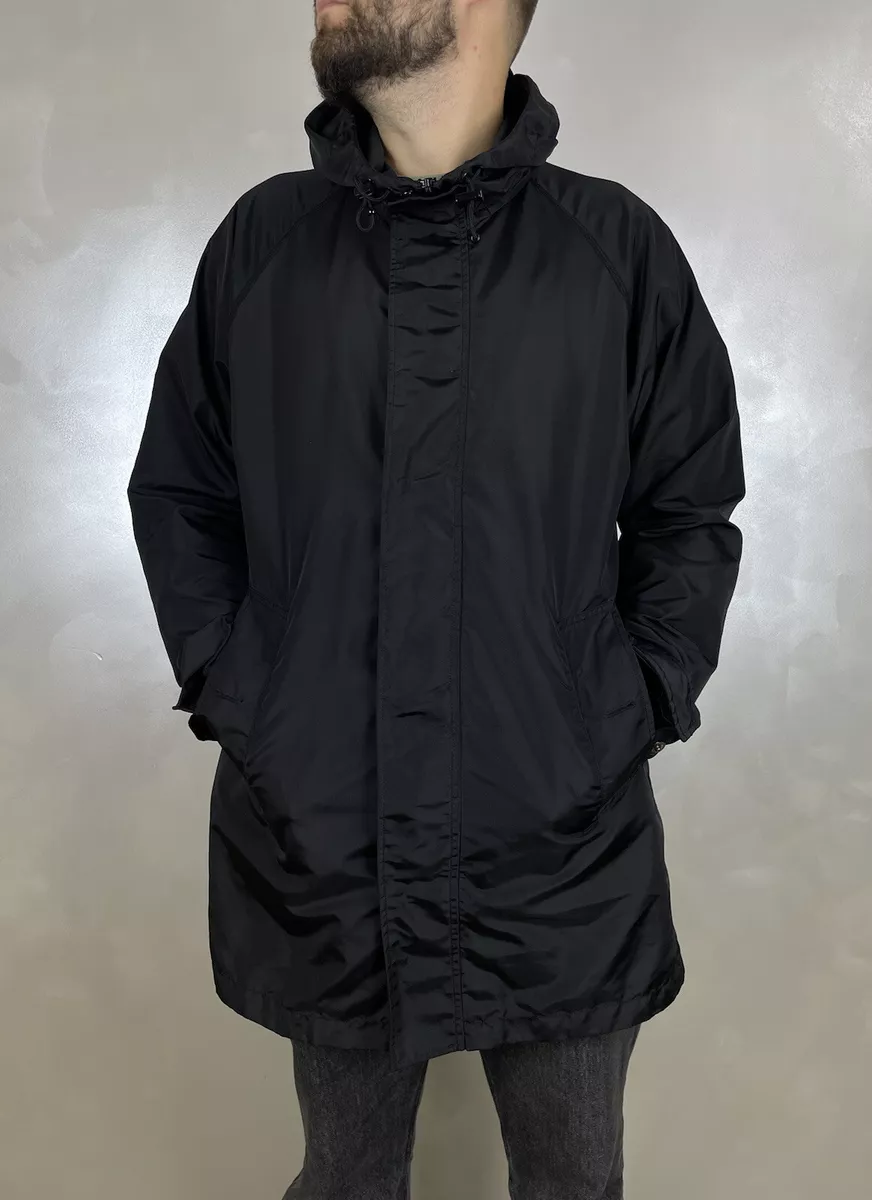 BURBERRY London Mens Jacket Waterproof Shell Hooded Coat Packable Black Auth L BURBERRY London Mens Jacket Waterproof Shell Hooded Coat Packable Black Auth L