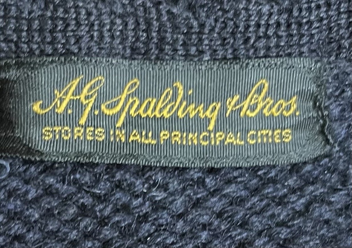 Vintage 1930's N School Spalding Brand Heavy Wool Letterman