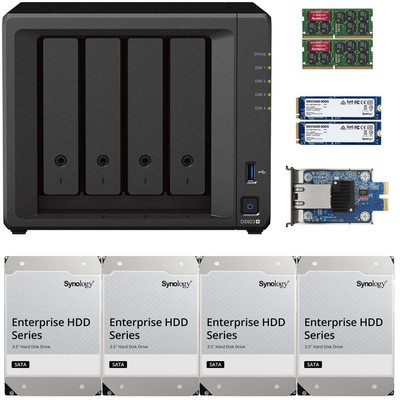 Synology DS923+ 8GB RAM 10GbE 1.6TB Cache 72TB (4x18TB) of Enterprise Drives