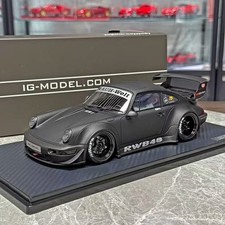  SUPER RARE IG2463 Ignition Model 1/18 RWB Porsche 911 964 Matt Black