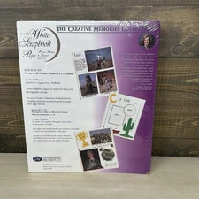 Creative Memories RCM-S10 8 x 10 White Scrapbook Refill Pages 15 Sheets 30 Pages