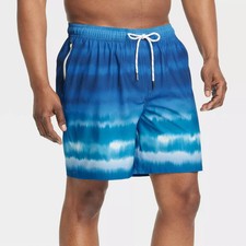 Men's 7" Ombre Swim Shorts With Boxer Brief Liner - Goodfellow